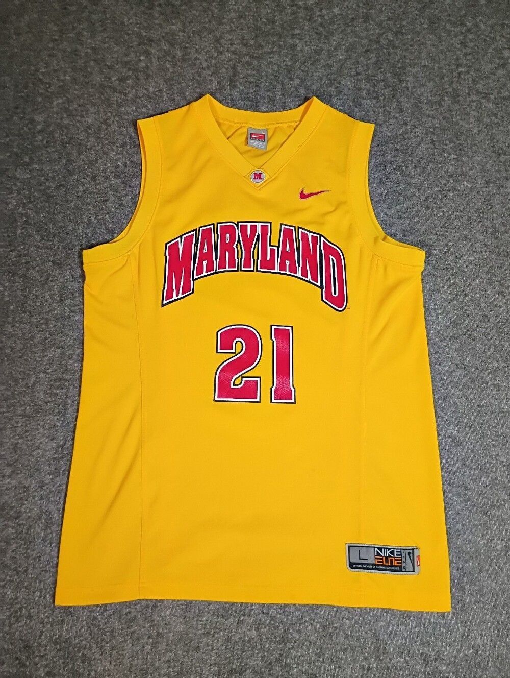 Vintage Nike Team Maryland Terrapins #21 Jersey Made In Korea Men’s L..